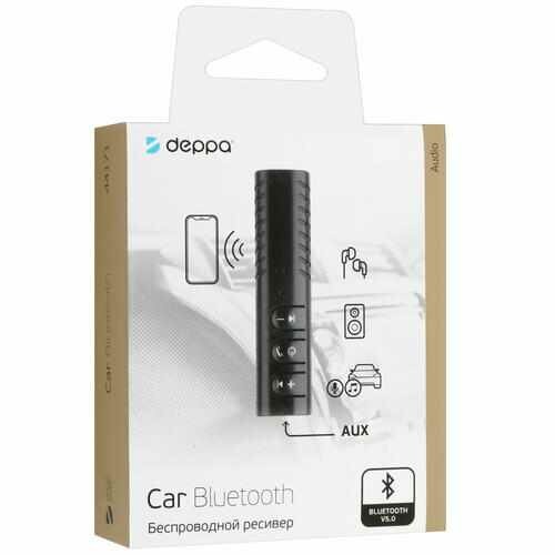 Bluetooth ресивер Deppa AUX - BT 50 Черный (арт 44171)