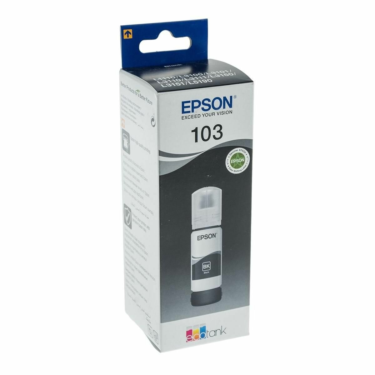 Чернила для принтера Epson 103 (C13T00S14A), черные