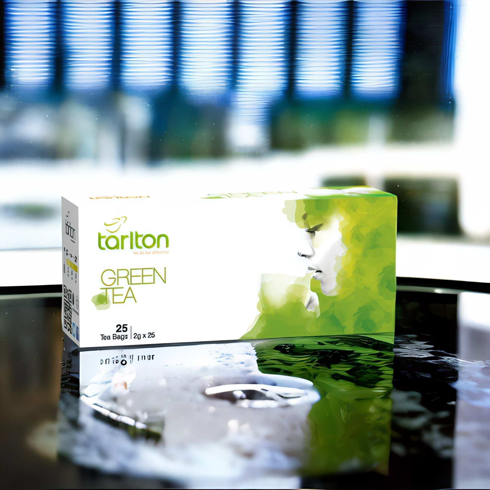 Чай TARITON Цейлонский Зеленый пак*2г. вес 50г - фотография № 1