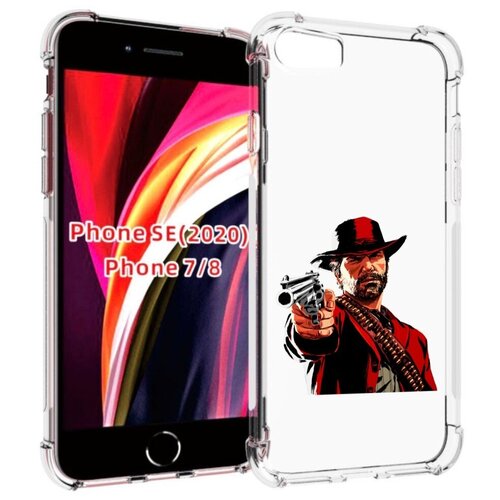 Чехол MyPads Red-Dead-Redemption-2-РДР-2 для iPhone 7 4.7 / iPhone 8 / iPhone SE 2 (2020) / Apple iPhone SE3 2022 задняя-панель-накладка-бампер чехол mypads left 4 dead 2 для iphone 7 4 7 iphone 8 iphone se 2 2020 apple iphone se3 2022 задняя панель накладка бампер