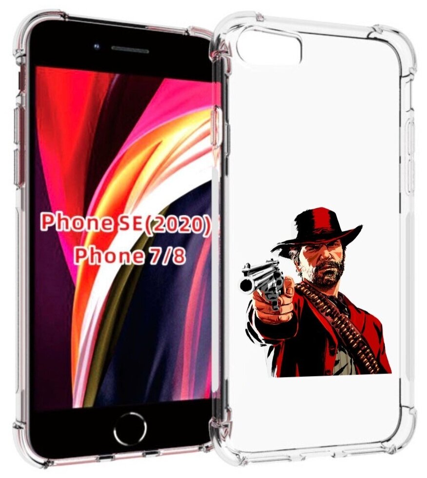 Чехол MyPads Red-Dead-Redemption-2-РДР-2 для iPhone 7 4.7 / iPhone 8 / iPhone SE 2 (2020) / Apple iPhone SE3 2022 задняя-панель-накладка-бампер