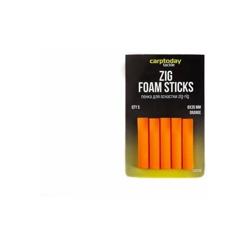 Пенки для оснастки зиг риг Carptoday Tackle Foam Sticks, оранжевые пенки для оснастки зиг риг carptoday tackle foam sticks оранжевые