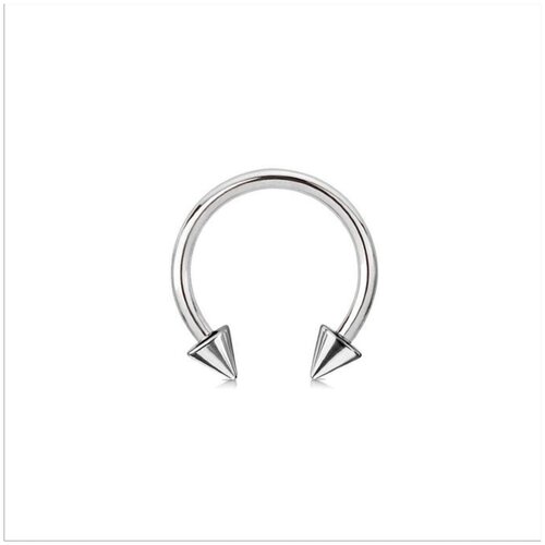 Циркуляр на септум (1.2мм на 8мм) / Светлый с шипиками