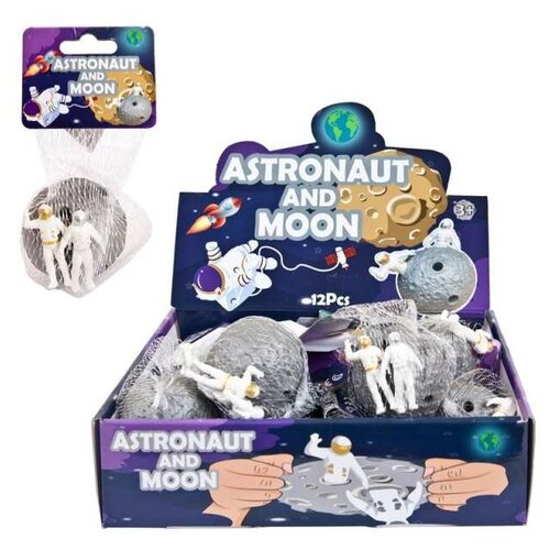 Игрушка-антистресс. Тянучка Астронавты на луне, 5,5 см. - Junfa Toys [80-9557/1]