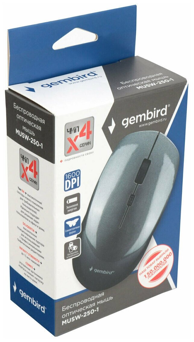 Мышь Wireless Gembird - фото №8