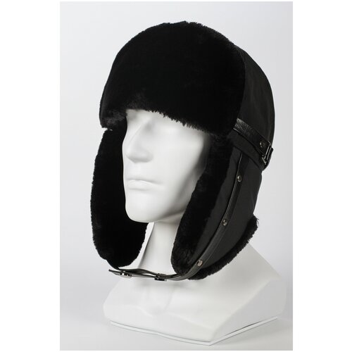 фото Шапка ушанка karoca, размер 56, черный