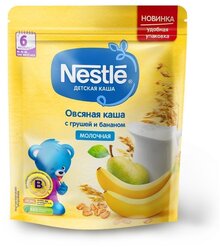 Каша Nestlé молочная овсяная с грушей и бананом, с 6 месяцев, 220 г, дойпак