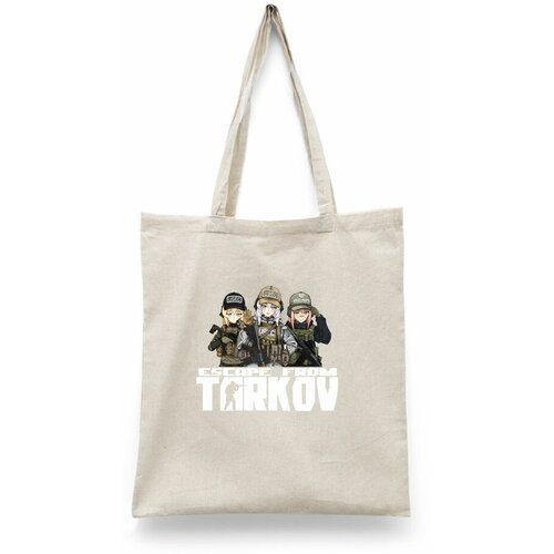 фото Сумка-шоппер унисекс каждому своё "аниме/тян/тарков" черная