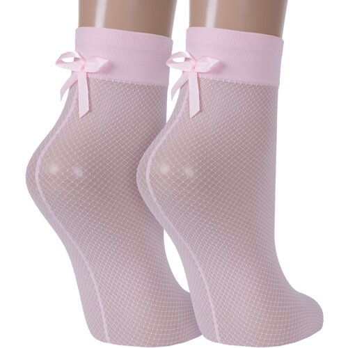 фото Носки conte, 40 den, 2 пары, размер 23-25, розовый