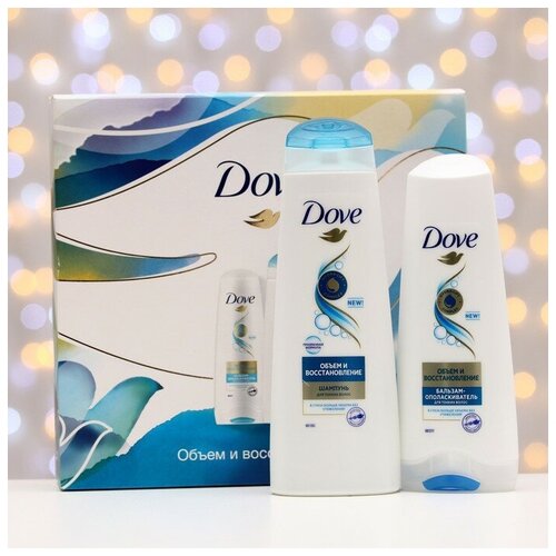 Подарочный набор Dove: бальзам-ополаскиватель, 200мл+ шампунь для волос, 250 мл 9402325