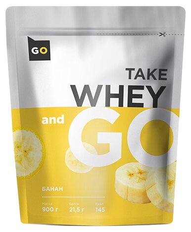 Протеин Take and Go Whey, 900 гр., банан
