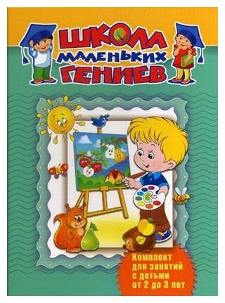 Школа маленьких гениев. Комплект для занятий с детьми 2-3 лет (в футляре) - фото №1