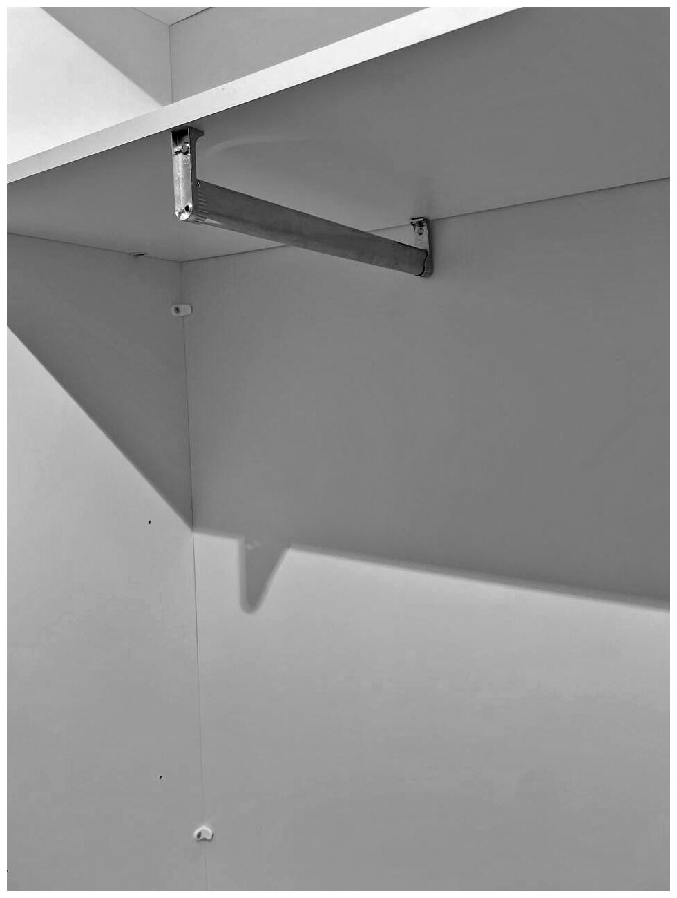 Шкаф купе для одежды Матэрна лофт белый (бетон серый + зеркало) 160х45х240 см