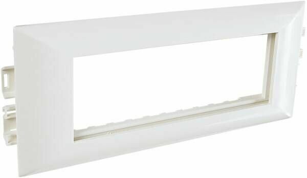 фото Суппорт с рамкой 45х45, в профиль для кабельных каналов 100х50, 105х50, белый