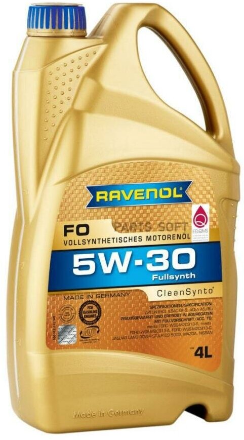 Масло моторное ravenol fo 5w-30 синтетическое 4 л 4014835722699