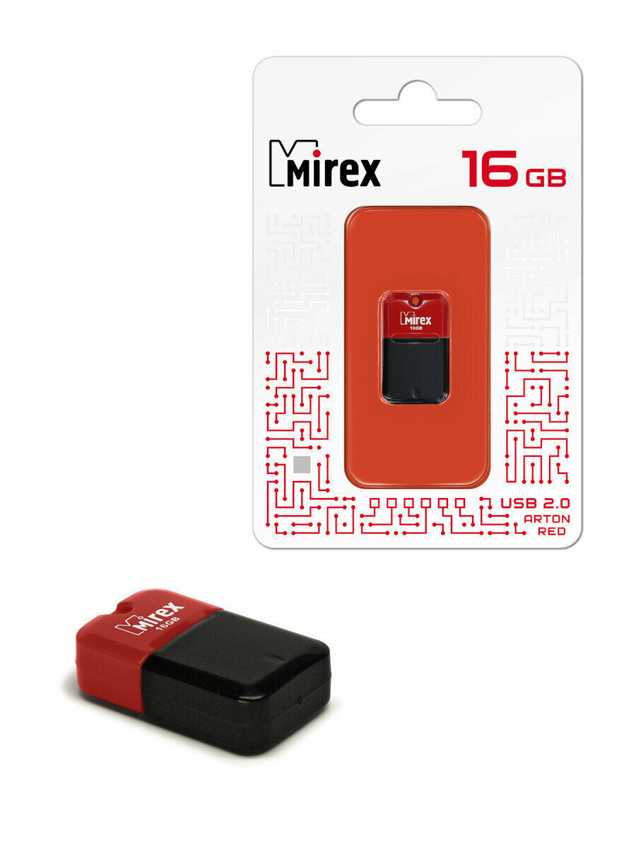 USB Флеш-накопитель MIREX ARTON RED 16GB