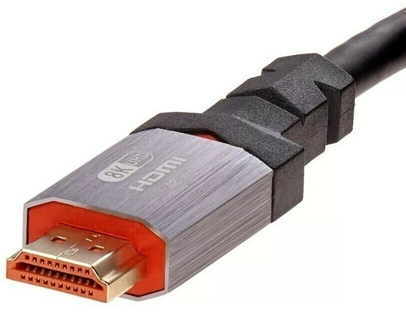 Кабель HDMI 19M/M,ver. 2.1, 8K@60 Hz 1m метал разъемы, Telecom <TCG365-1M> VCOM Telecom TCG365-1M - фото №2