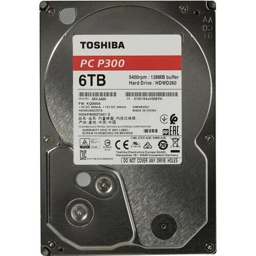 Toshiba P300 6Tb HDWD260EZSTA