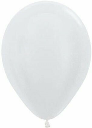 Шарики воздушные (10'/25 см) Белый (405), перламутр, 100 шт. набор шаров на праздник