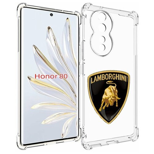 Чехол MyPads lamborghini-ламборгини-2 для Honor 80 задняя-панель-накладка-бампер чехол mypads lamborghini ламборгини 2 для realme 10s задняя панель накладка бампер