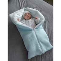 Конверт одеяло для новорожденных, состав: капитоний х/б, размер 75х35,0-6, голубой