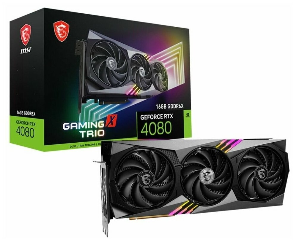 Видеокарта MSI RTX4080 16GB GAMING X TRIO