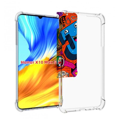 Чехол MyPads funky-decor для Honor X10 Max задняя-панель-накладка-бампер