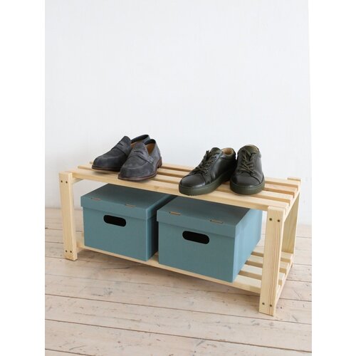 Этажерка для Обуви/Обувница /стеллаж для обуви/ стеллаж деревянный / 75х32х32