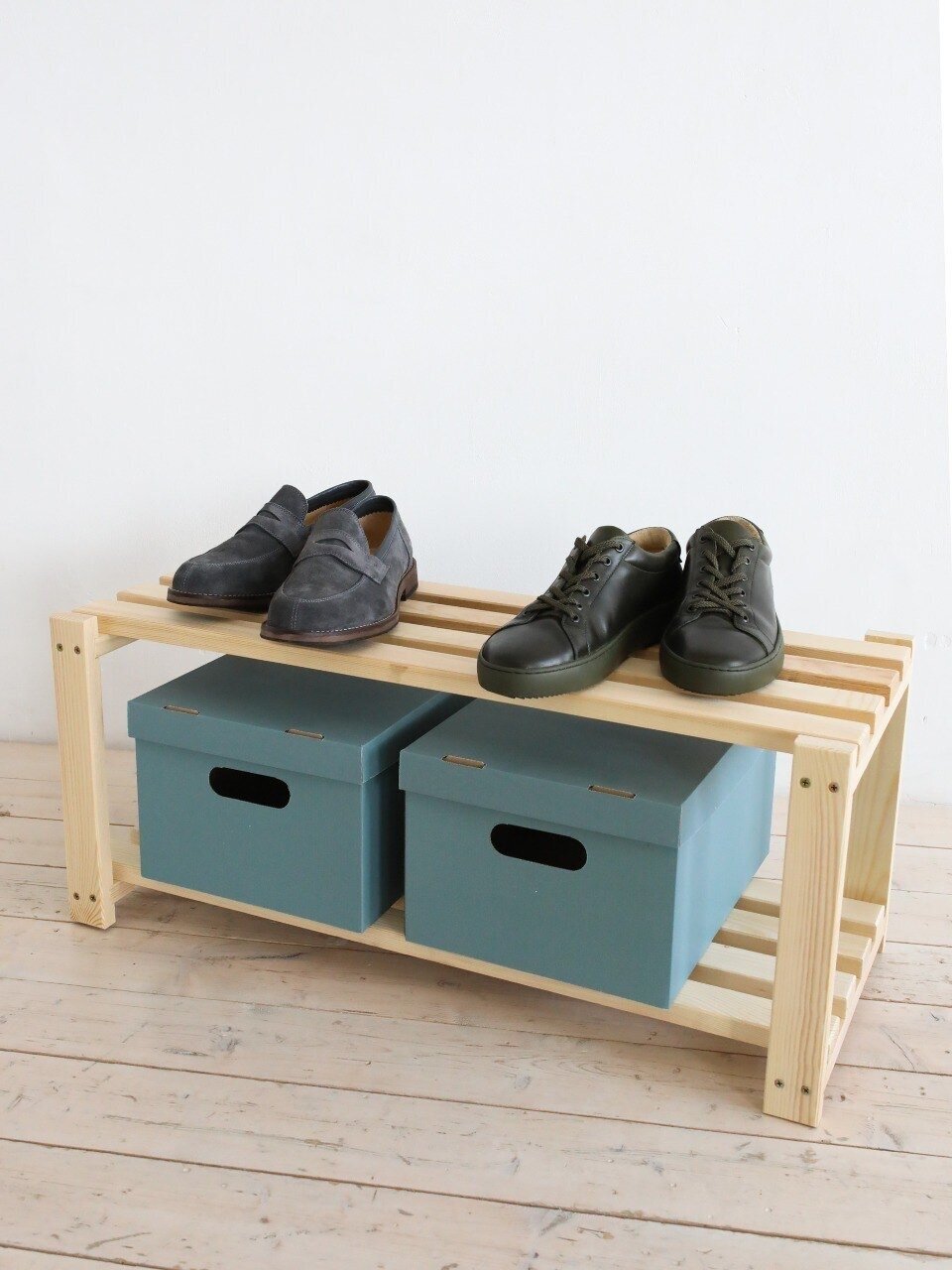 Этажерка для Обуви/Обувница /стеллаж для обуви/ стеллаж деревянный / 75х32х32