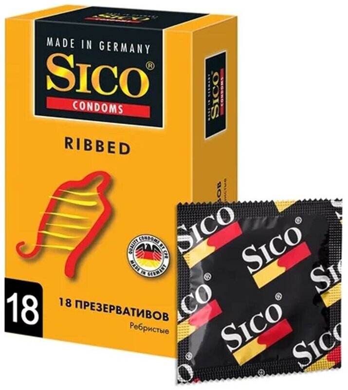 Презервативы латексные Sico Ribbed, ребристые, 3 шт. - фото №2