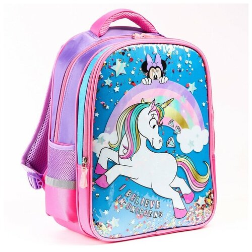 ручка believe in unicorns синяя Рюкзак школьный I believe in unicorns 39 см х 30 см х 14 см, Минни Маус и единорог