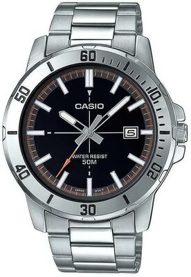 Наручные часы CASIO Collection Men MTP-VD01D-1E2, черный, серебряный