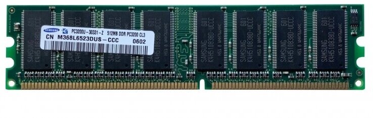 Оперативная память Samsung M368L6523DUS-CCC DDR 512Mb