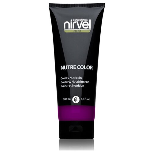 Nirvel Nutri Color Гель-маска для волос пурпурный, 200 мл nirvel professional питательная гель маска цвет зеленая nutre color green 200 мл