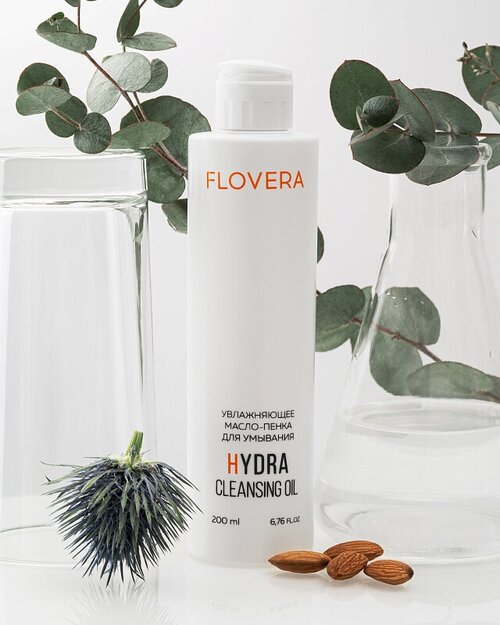 Увлажняющее масло-пенка для умывания HYDRA CLEANSING OIL FLOVERA