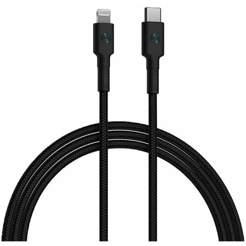 Кабель ZMI Standard Type-C to Lightning Cable 100см AL873K (Black) кабель hama lightning m usb type c m 1 5м mfi в оплетке 3a синий [00183311]