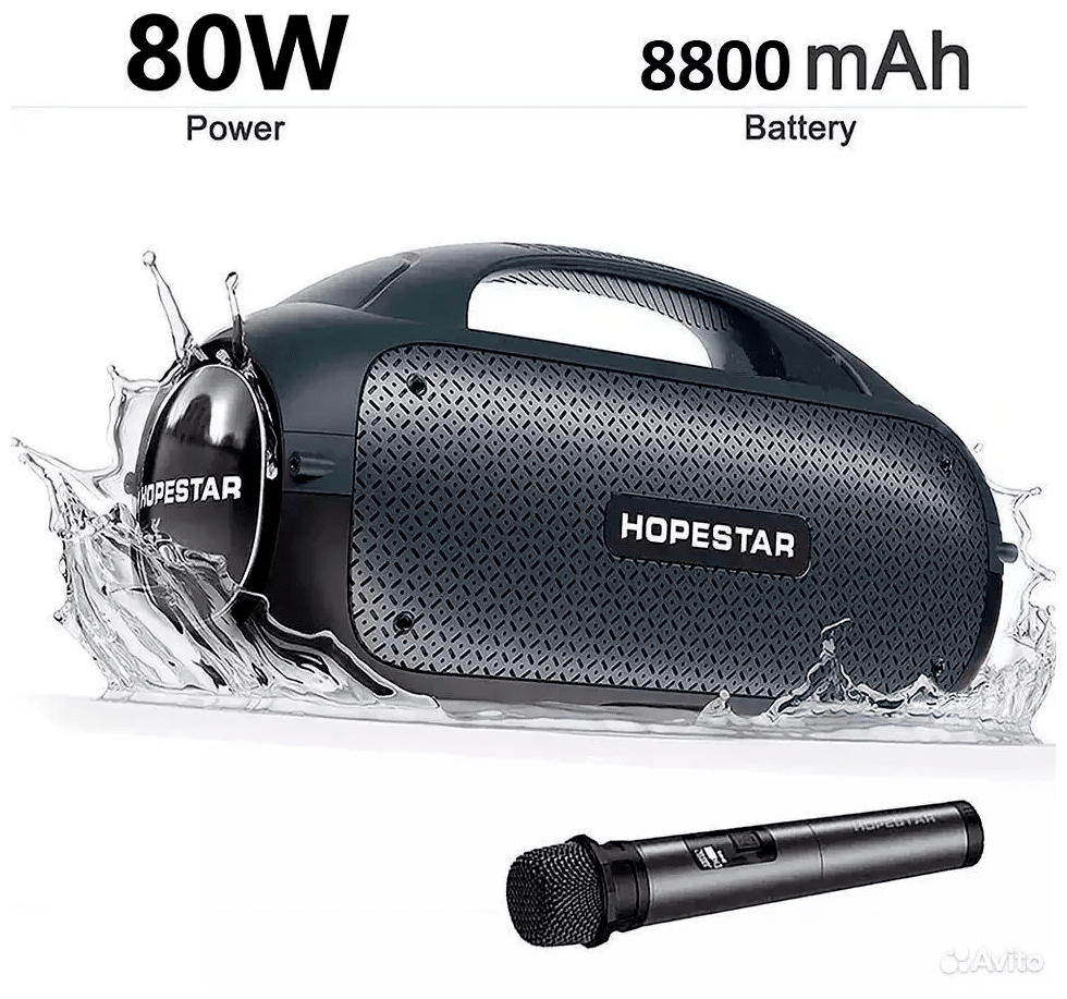 Портативная колонка HOPESTAR A50 80W ХОПСТАР А50 80 Вт