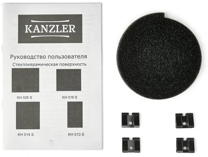 Индукционная керамическая панель Kanzler KI 013 S, чёрный - фотография № 5