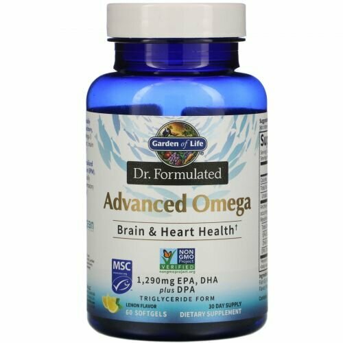 Garden of Life, Dr. Formulated, Advanced Omega, 60 мягких капсул  - купить