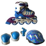 Роликовые коньки ASE-Sport + защита, шлем, набор ASE-631 Combo - изображение