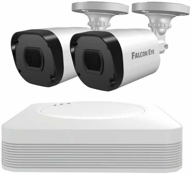 Комплект видеонаблюдения Falcon Eye FE-104MHD Light Smart, белый