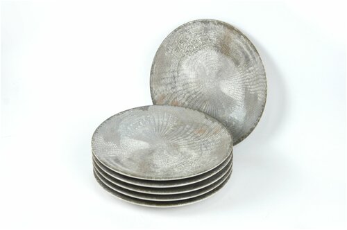 Набор керамических тарелок диаметр 20 см, декор 