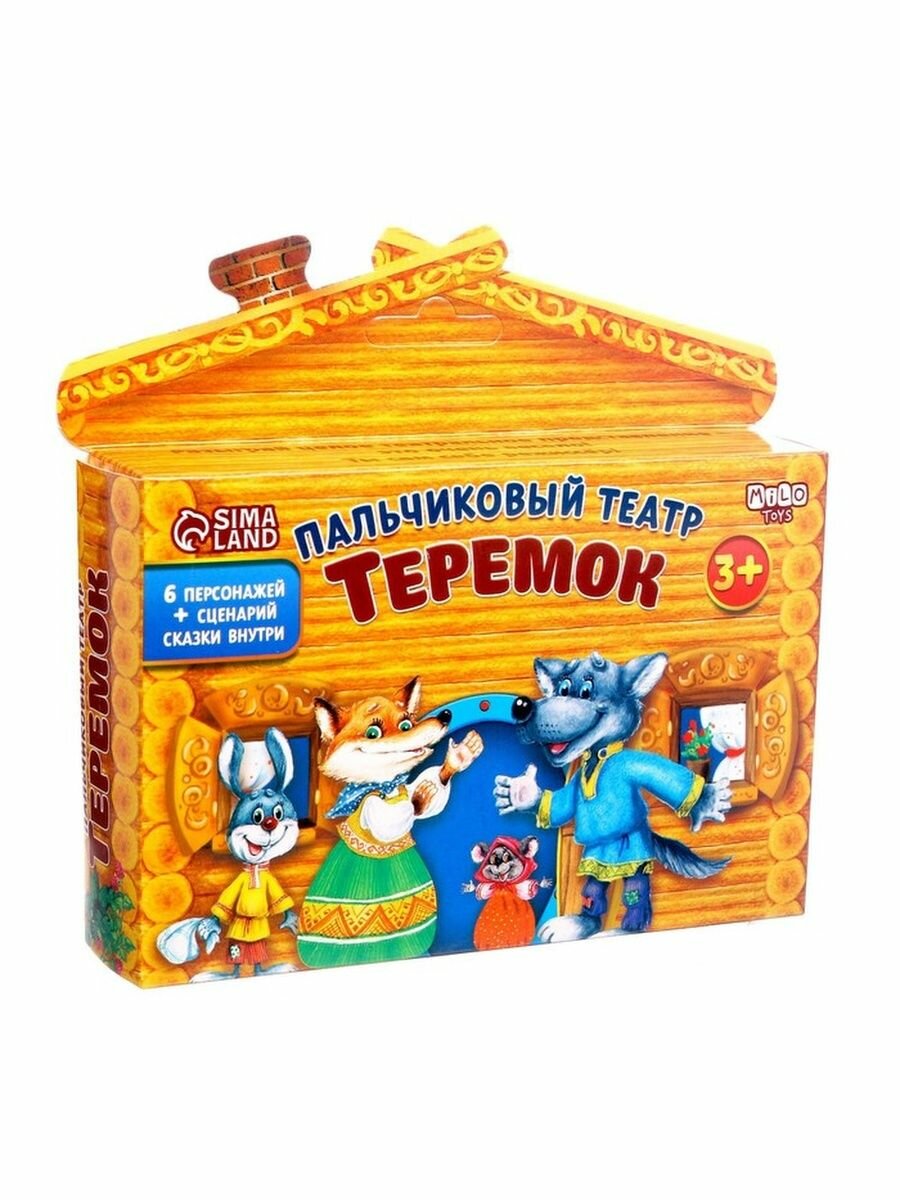 Кукольный театр "Теремок", набор 6 шт.