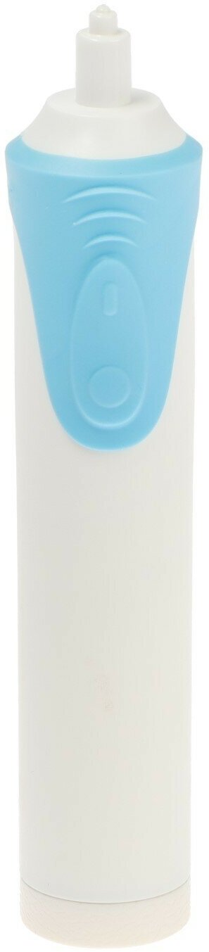 Электрическая зубная щётка Luazon LP-009, вибрационная, 8500 дв/мин, 4 насадки, 2хАА, синяя 7915636 - фотография № 4