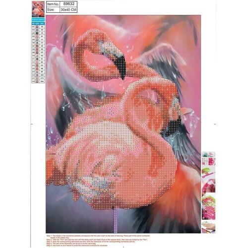 Centrum Алмазная мозаика 5D «Фламинго» 30 × 40 см, без подрамника, частичное заполнение