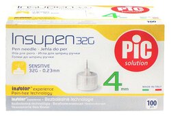 Игла для шприц-ручек Pic solution Insupen 32G (0.23 мм х 4 мм)