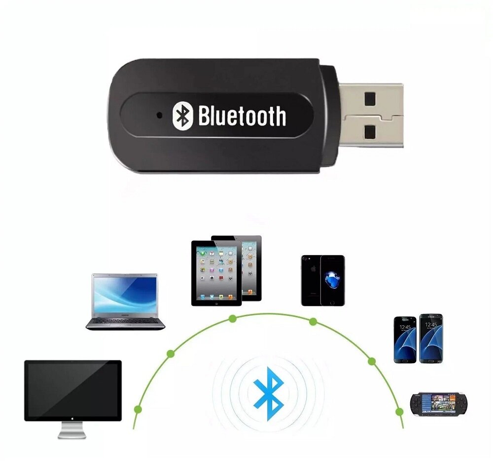 Bluetooth ресивер адаптер JBH BT-04 черный