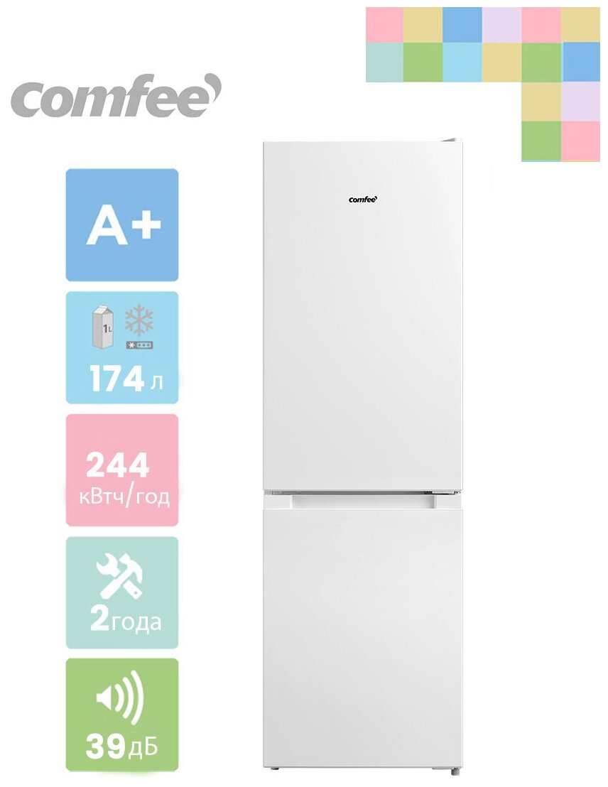 Холодильник Low Frost Comfee RCB231WH1R