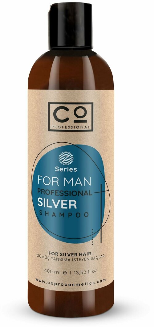 Шампунь для осветленных волос CO PROFESSIONAL FOR MAN Silver Shampoo, 400 мл