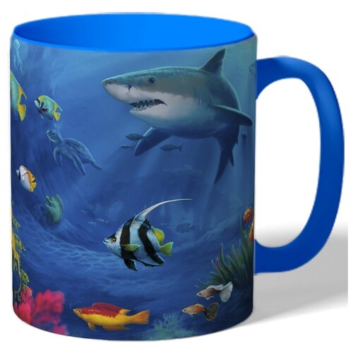 фото Кружка море. акула drabs